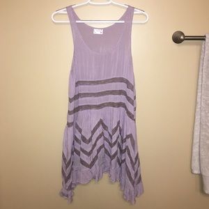 Free People Viola and Lace Trapeze Slip